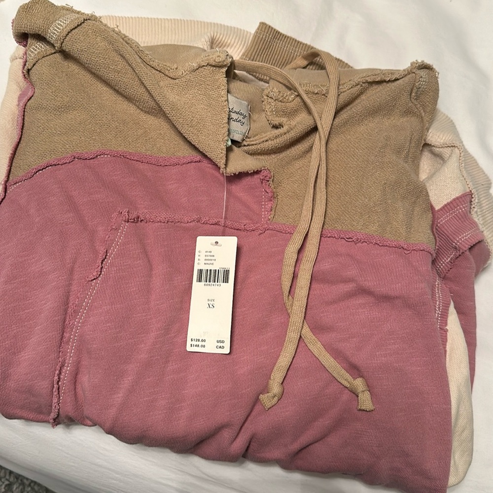 Daily practice crafted patchwork hoodie